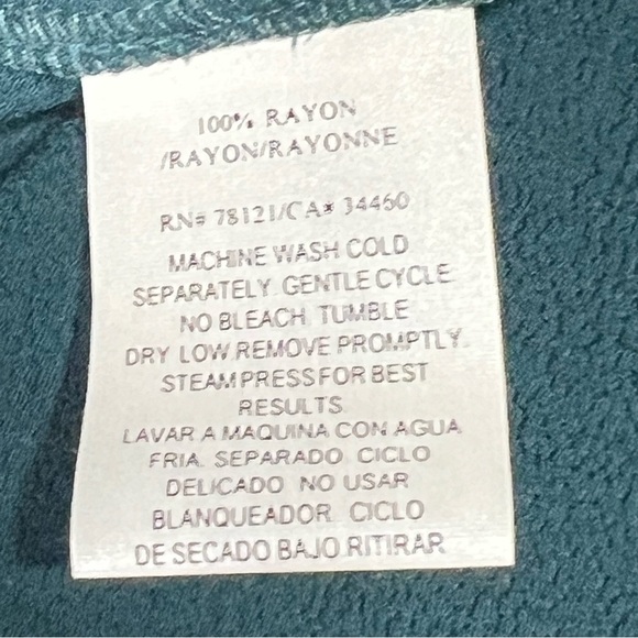 EILEEN FISHER Teal Green Two Piece Cami Cardigan Set Women's Size PS - Picture 16 of 16